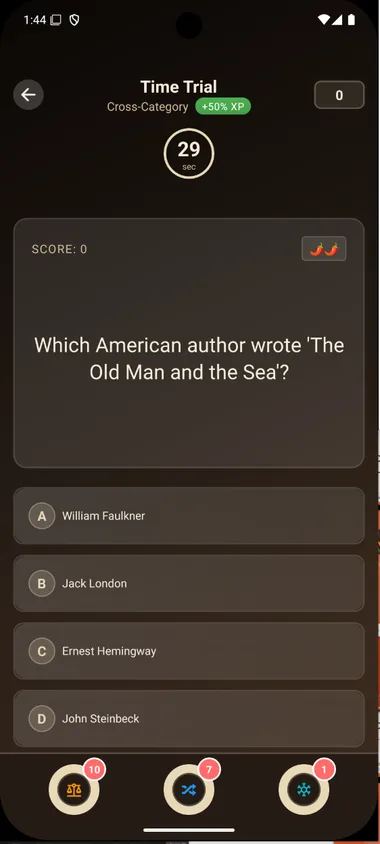 A question during a Time Trial run